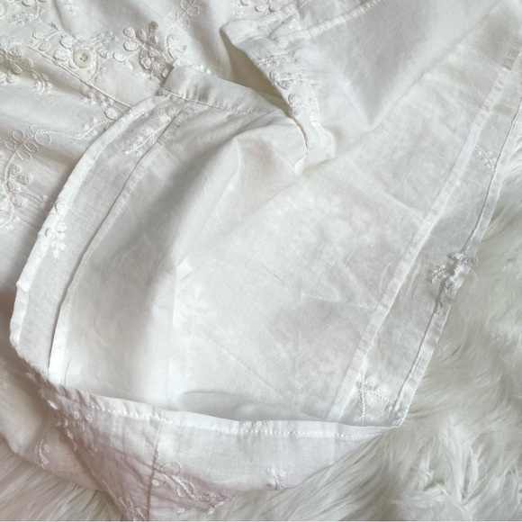 NWT O.P.T. White Ethereal Floral Embroidered Cap Sleeve Mini Dress - Picture 12 of 16